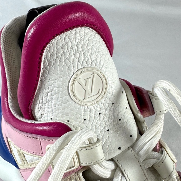 LOUIS VUITTON Multicolor Leather LV Archlight Women Sneakers Made in Italy 36.5 - Picture 9 of 17
